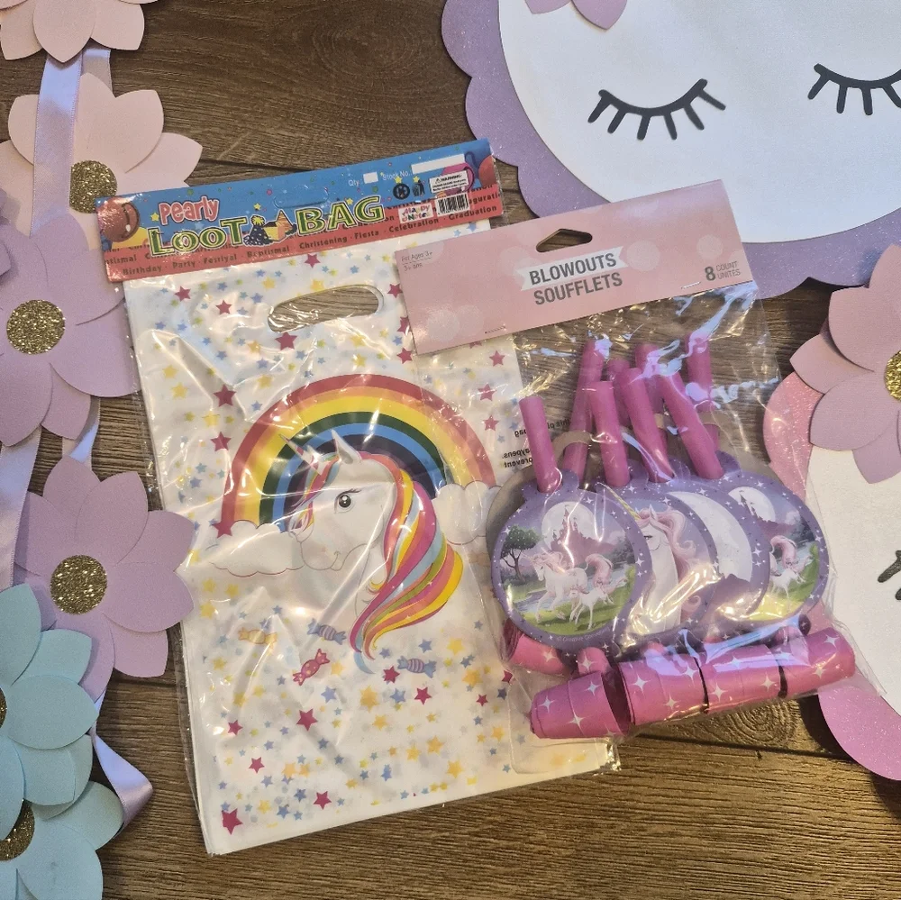 🦄 Unicorn Party Decoration Bundle – Pastel Theme 🦄